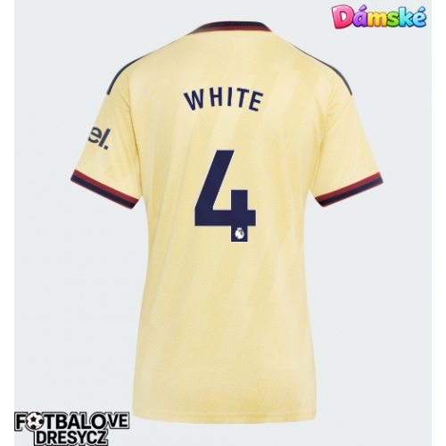 Arsenal Ben White #4 Dámské Alternativní Dres 2026-27 Krátký Rukáv Arsenal Ben White #4 Dámské Alternativní Dres 2026-27 Krátký Rukáv